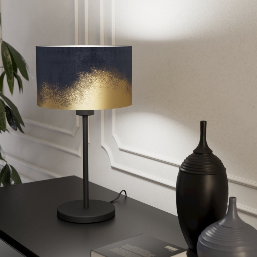 Eglo 39975 - Stolná lampa CASUARITA 1xE27/40W/230V modrá/zlatá