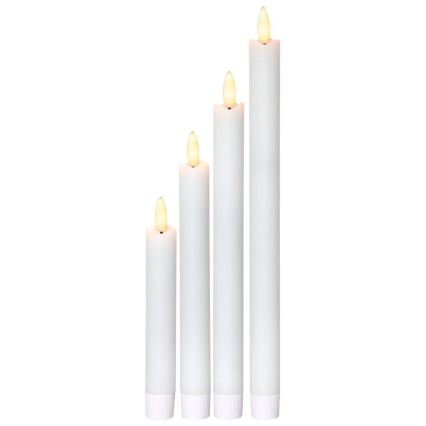Eglo 410026 - SADA 4x LED Sviečka FLAMME LED/1xAAA biela