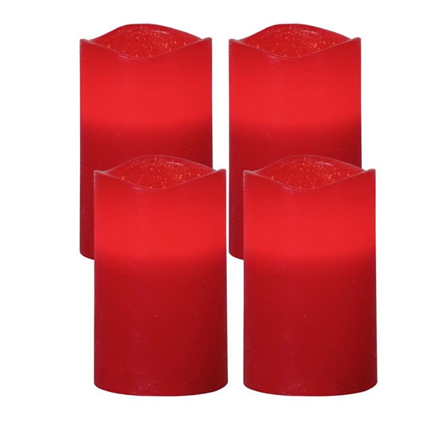 Eglo - SADA 4x LED vianočných dekorácií LED/0,066W/3xAAA červená