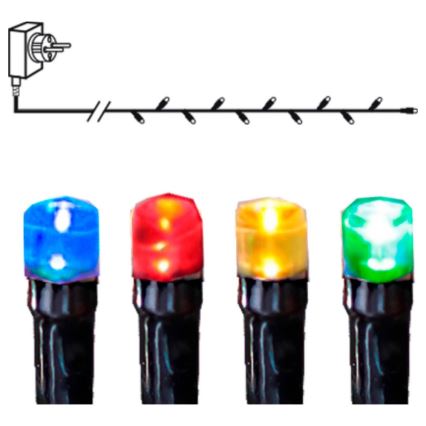 Eglo - Vonkajší LED reťaz 80 LED, 8 m, IP44, viacfarebný