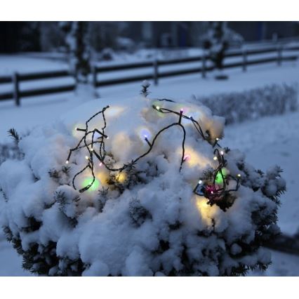 Eglo - LED vonkajší svetelný reťazec 160× LED, 26 m, IP44, viacfarebný