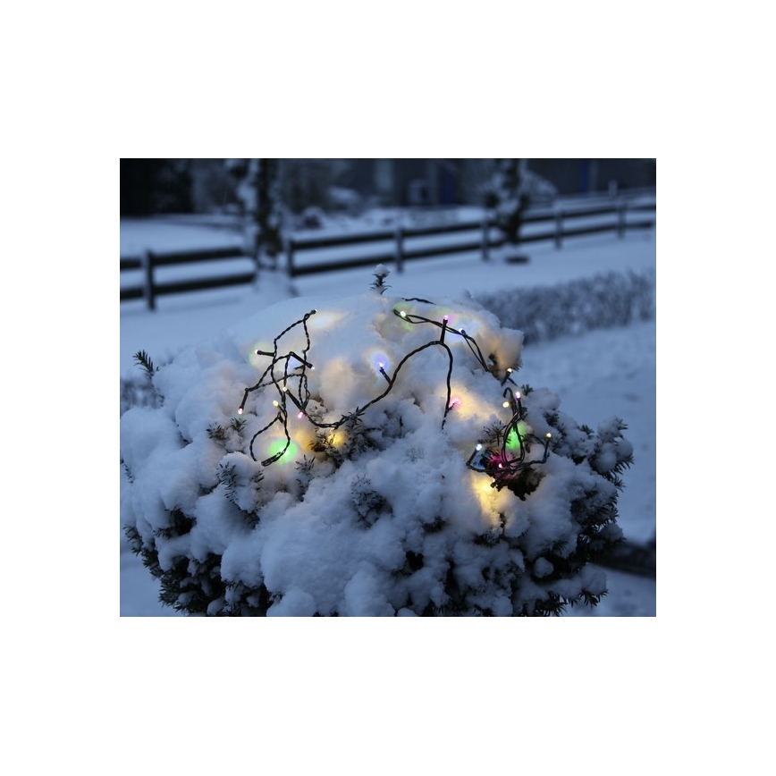 Eglo - LED vonkajší svetelný reťazec 160× LED, 26 m, IP44, viacfarebný