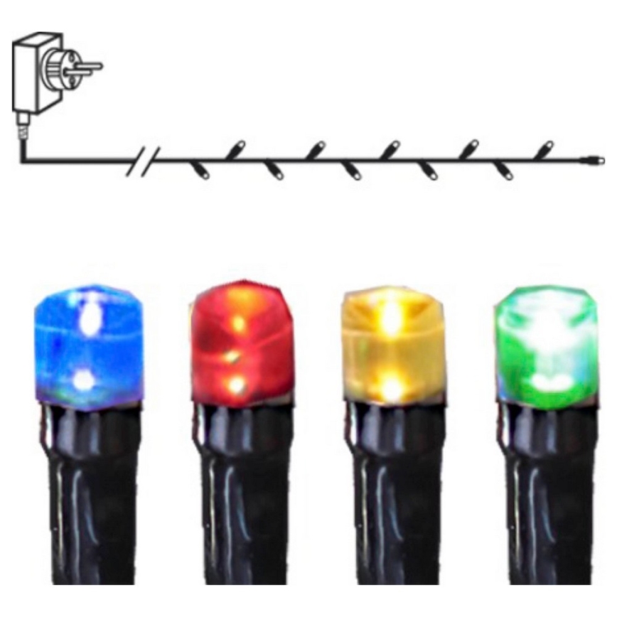 Eglo - LED vonkajší svetelný reťazec 160× LED, 26 m, IP44, viacfarebný