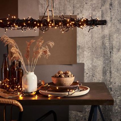 Eglo - LED vonkajší reťaz 1200xLED 29m IP44 teplá biela