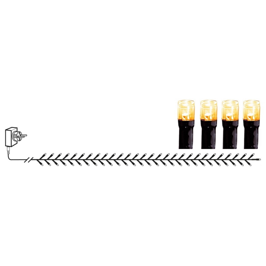 Eglo - LED vonkajší reťaz 1200xLED 29m IP44 teplá biela