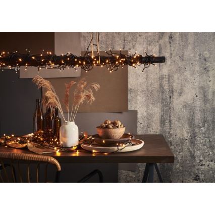 Eglo - LED vonkajšia vianočná reťaz 80xLED 10,5m IP44 teplá biela