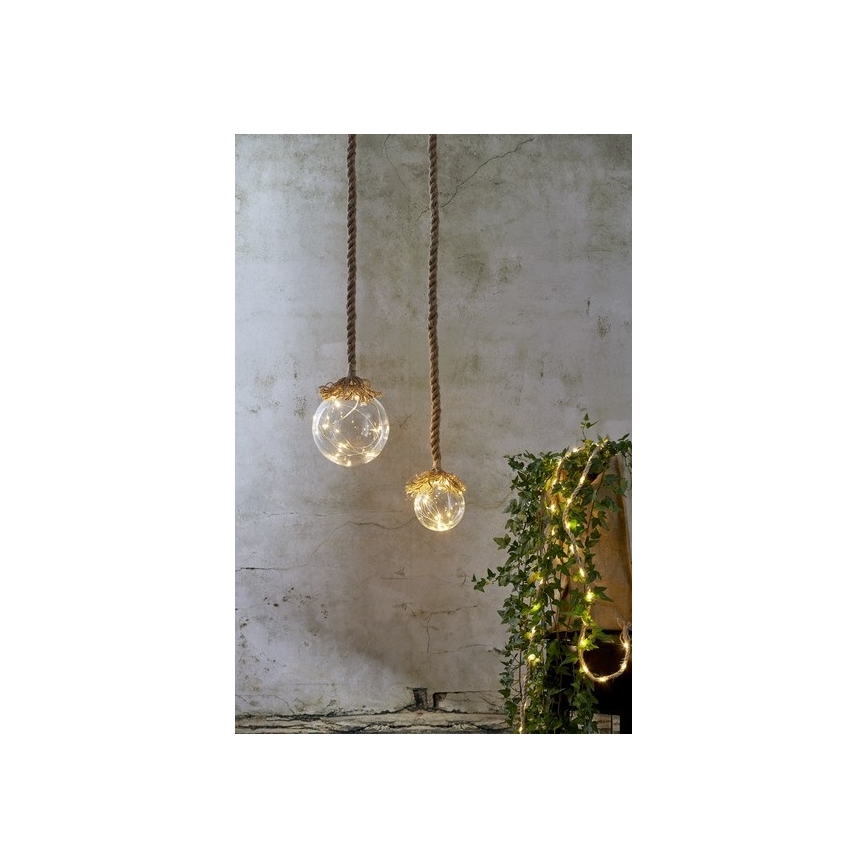 Eglo - LED Vianočná dekorácia 15xLED/0,06W/3xAA