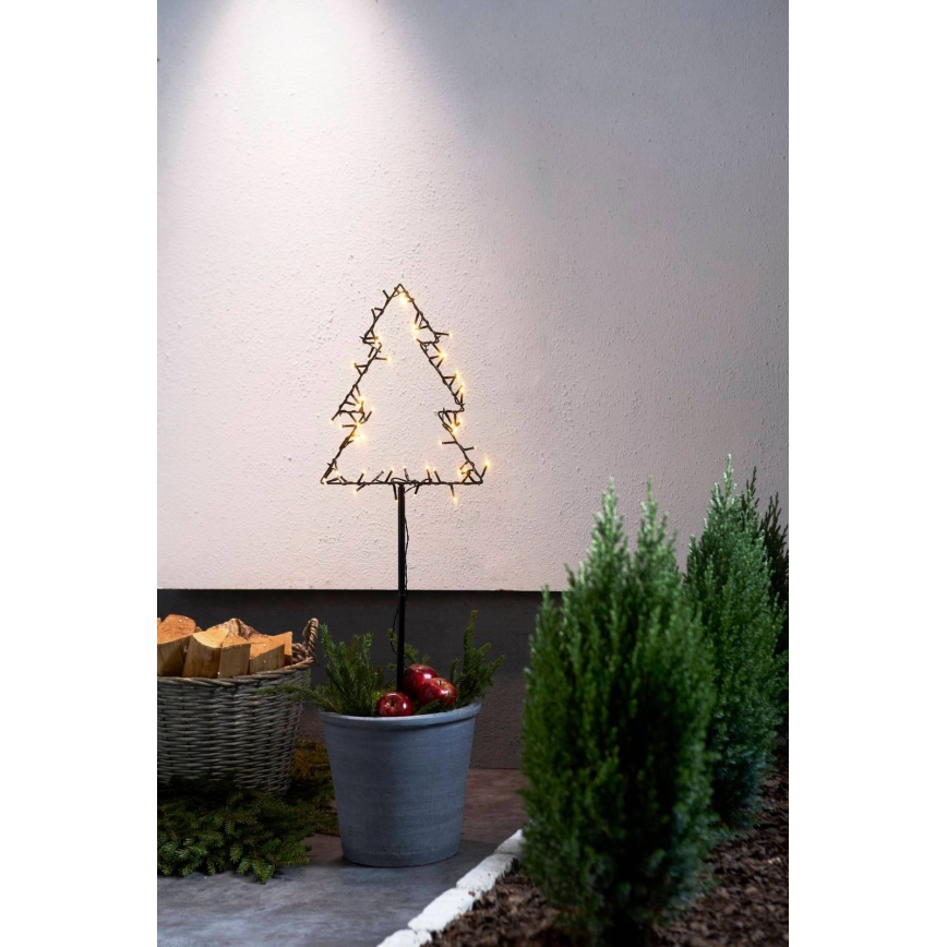 Eglo - LED Vonkajšia vianočná dekorácia LED/4xAA IP44 strom