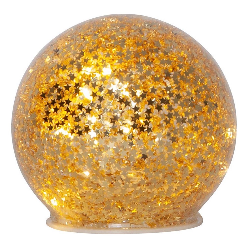 Eglo 411344 - LED Vianočná dekorácia STAR FALL 10xLED/2xAA zlatá