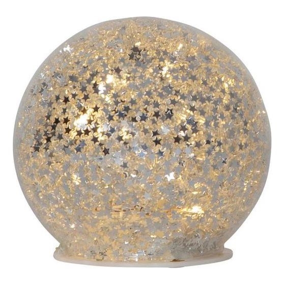 Eglo 411345 - LED Vianočná dekorácia STAR FALL 10xLED/2xAA strieborná