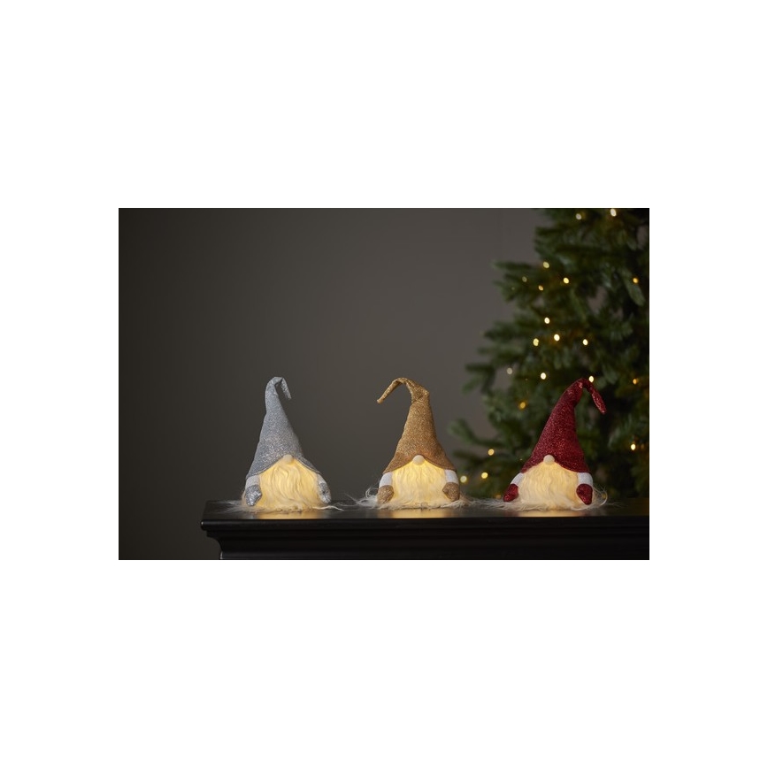 Eglo - LED vianočná dekorácia LED/0,06W/3xAG13 zlatá