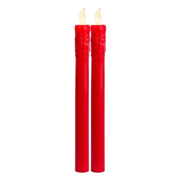 Eglo 411505 - SADA 2x LED sviečky PRESSE LED/1xAAA červená