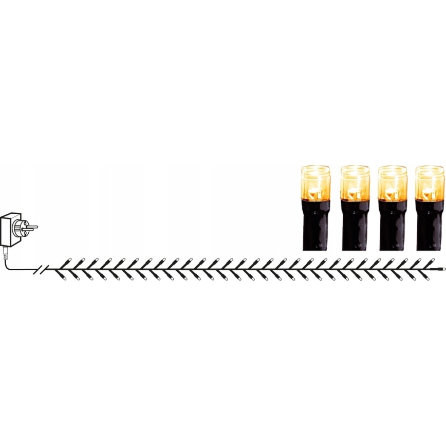 Eglo - vonkajší LED vianočný reťaz 1200 LED, 29 m, IP44, teplá biela