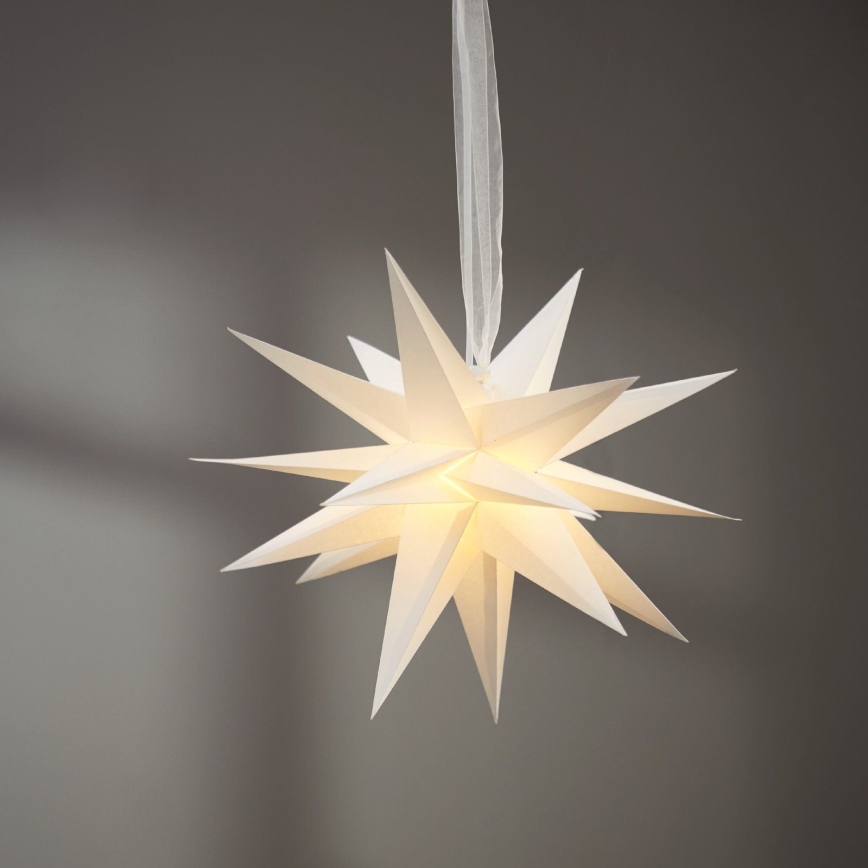 Eglo 411565 - Vianočná dekorácia DECEMBER hviezda 35 cm šedá