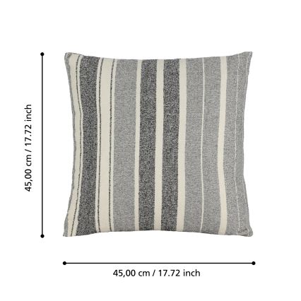 Eglo 420003 - Dekoračný vankúš CHEVERY 45x45 cm sivá
