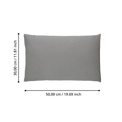 Eglo 420027 - Dekoračný vankúš ILES 30x50 cm sivý