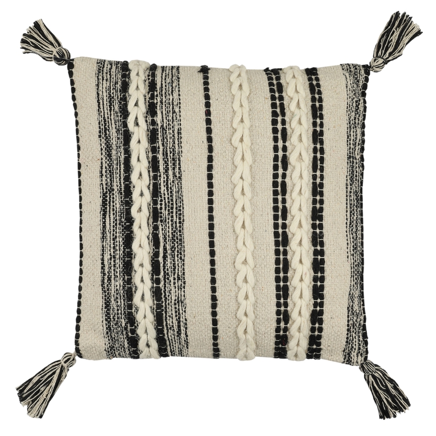 Eglo 420055 - Dekoratívny vankúš CHEVERY 45x45 cm krémová/čierna