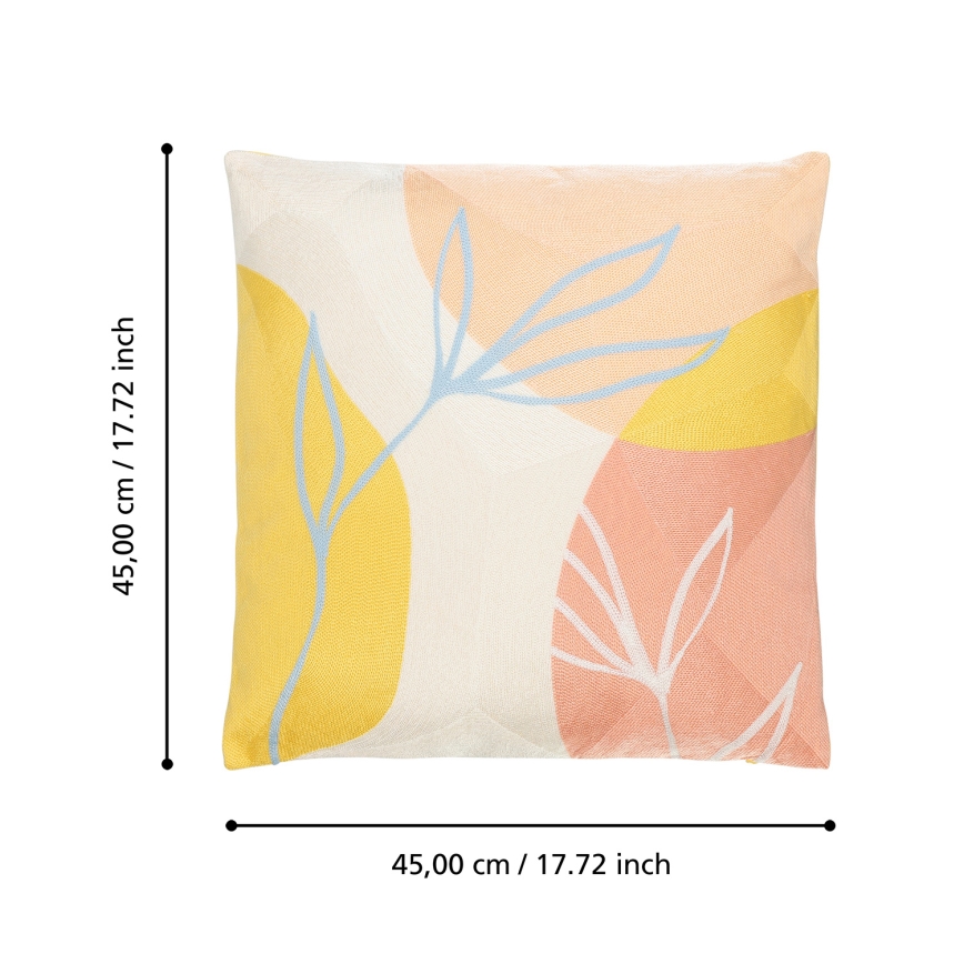 Eglo 420243 - Dekoračný vankúš BERHALA 45x45 cm pestrofarebný