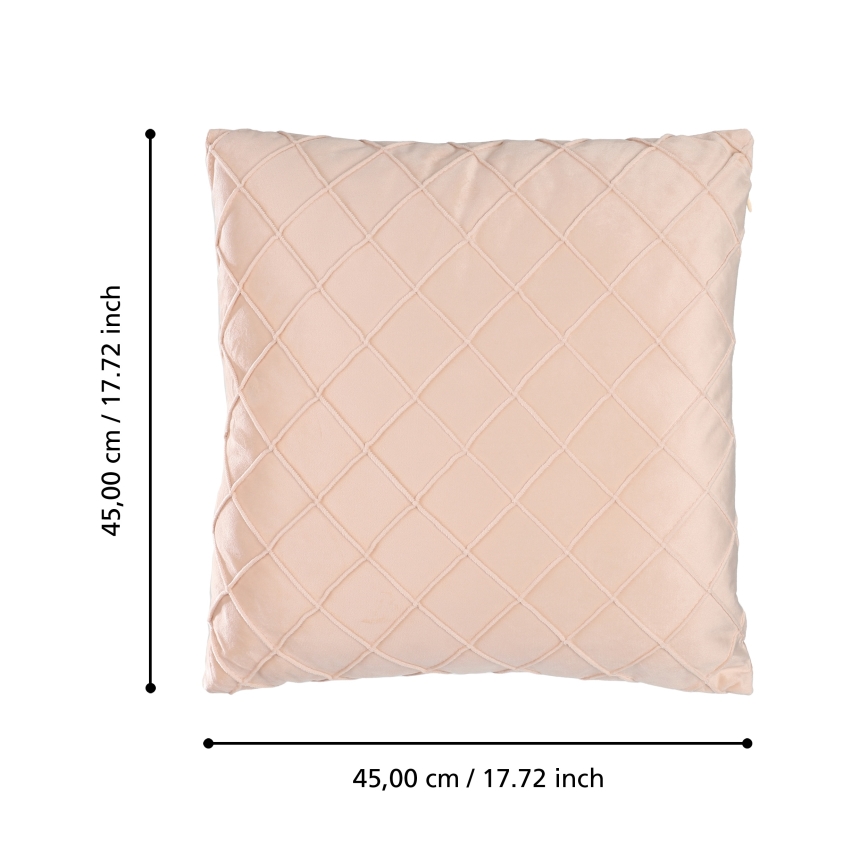 Eglo 420253 - Dekoratívny vankúš SHOURA 45x45 cm ružový
