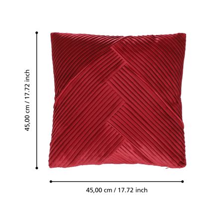 Eglo 420265 - Dekoratívny vankúš SHOURA 45x45 cm červený