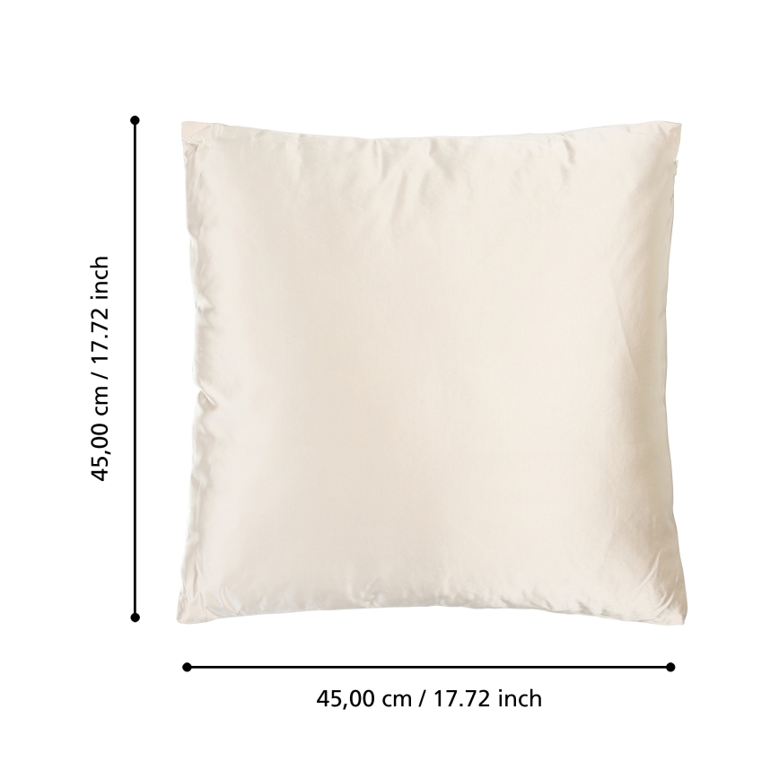 Eglo 420272 - Dekoratívny vankúš KYONAN 45x45 cm krémový