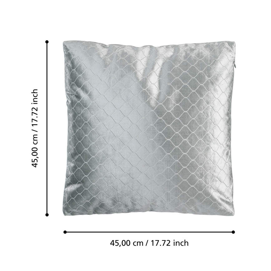 Eglo 420283 - Dekoračný vankúš SINGU 45x45 cm sivý