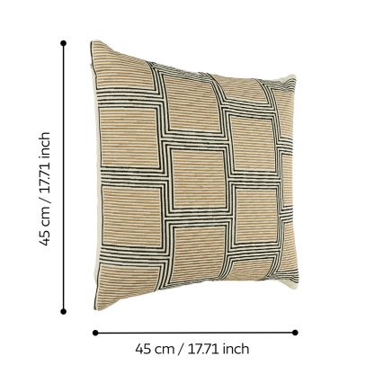 Eglo 420308 - Dekoratívny vankúš CHEVERY 45x45 cm hnedý