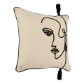 Eglo 420329 - Dekoratívny vankúš CHEVERY 45x45 cm krémová/čierna