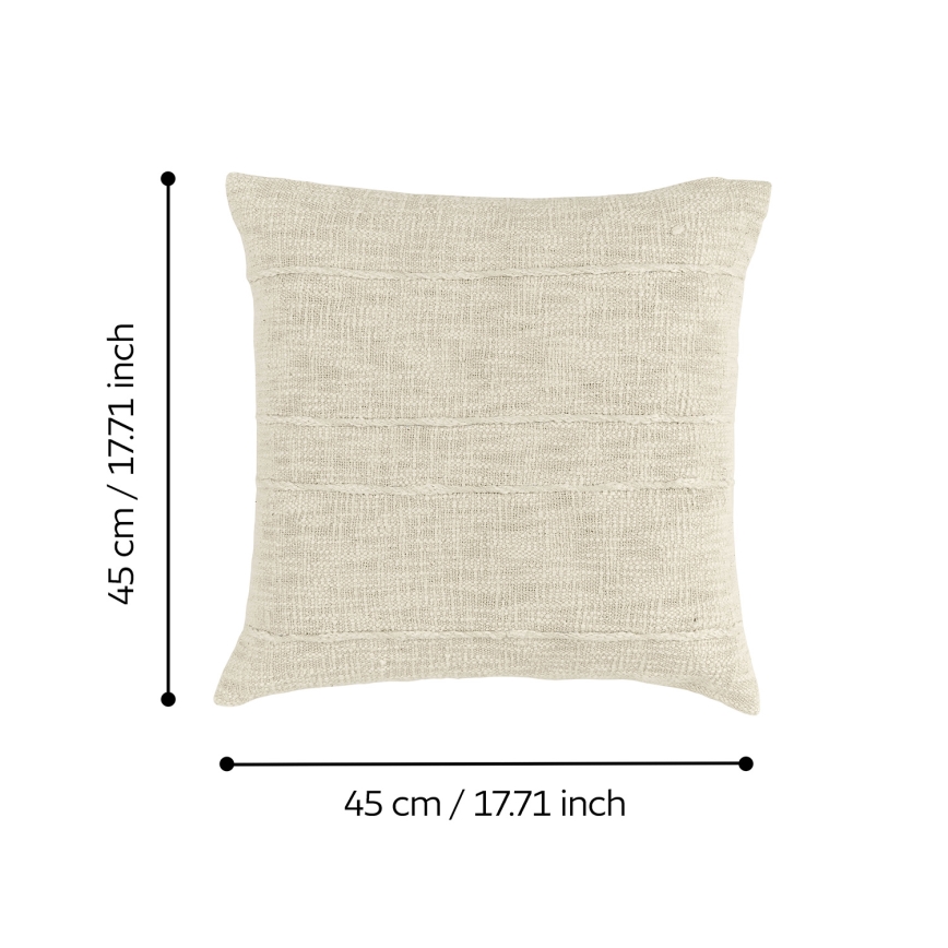Eglo 420335 - Dekoračný vankúš SHILABO 45x45 cm béžový