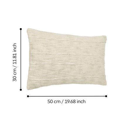 Eglo 420336 - Dekoratívny vankúš SHILABO 50x30 cm béžový