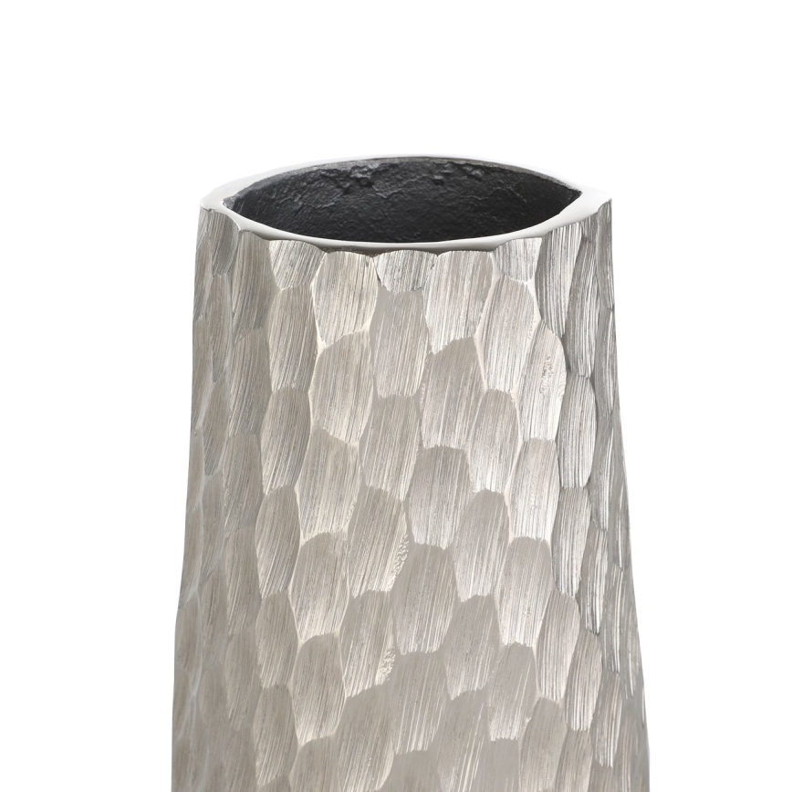 Eglo - Kovová váza 40,5x14 cm strieborná