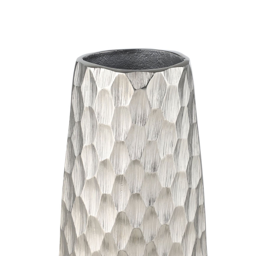 Eglo - Kovová váza 31x12 cm strieborná