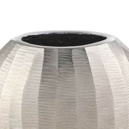 Eglo - Kovová váza 13x15 cm strieborná