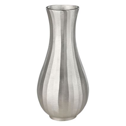 Eglo - Kovová váza 28,5x13 cm strieborná