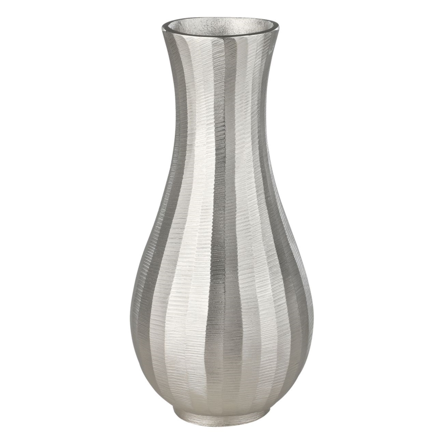 Eglo - Kovová váza 28,5x13 cm strieborná