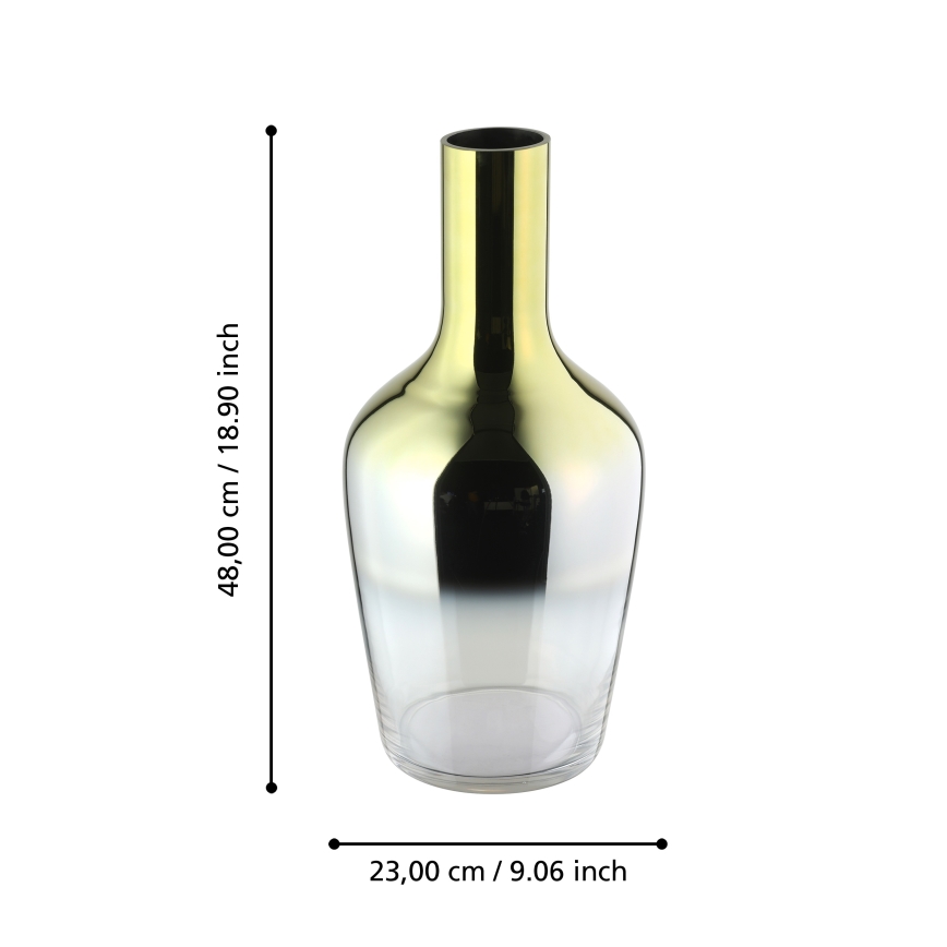 Eglo 421372 - Sklenená váza SAMUNTAI 48x23 cm zlatá