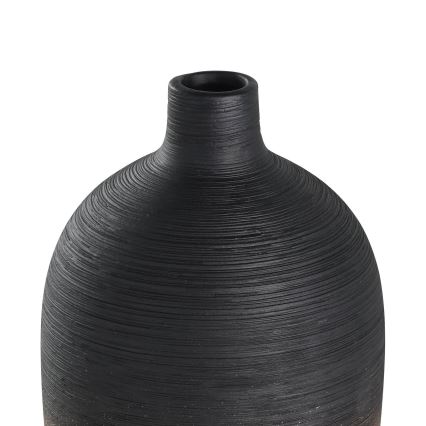 Eglo - Keramická váza 28x12,5 cm čierna/zlatá