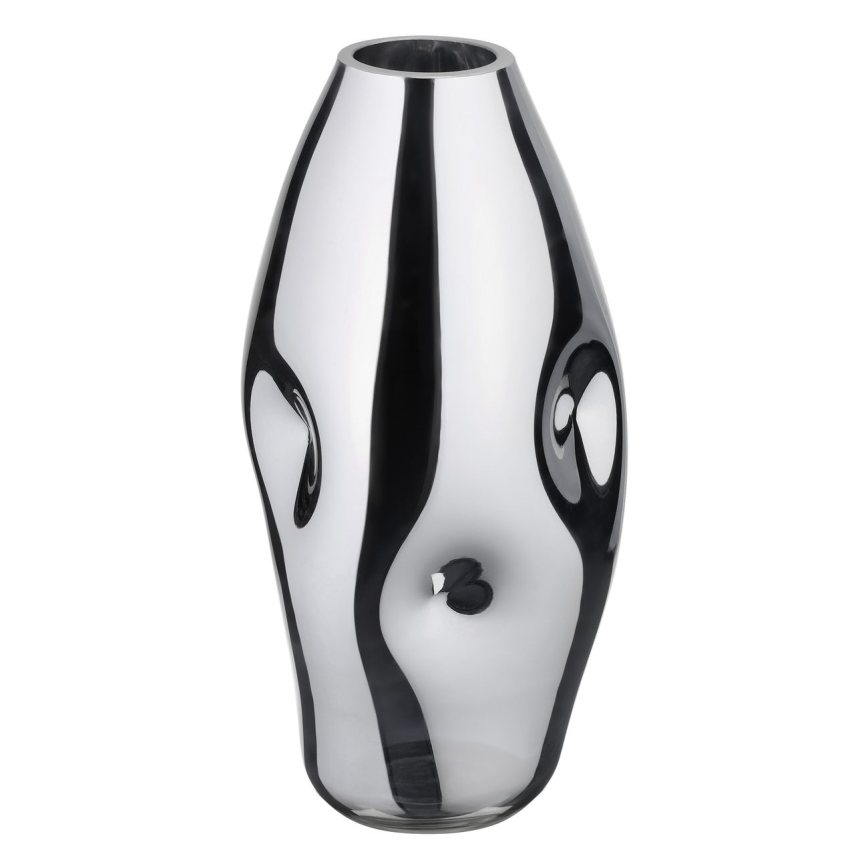 Eglo 421682 - Sklenená váza XIPORAI 28,5x14,5 cm lesklý chróm