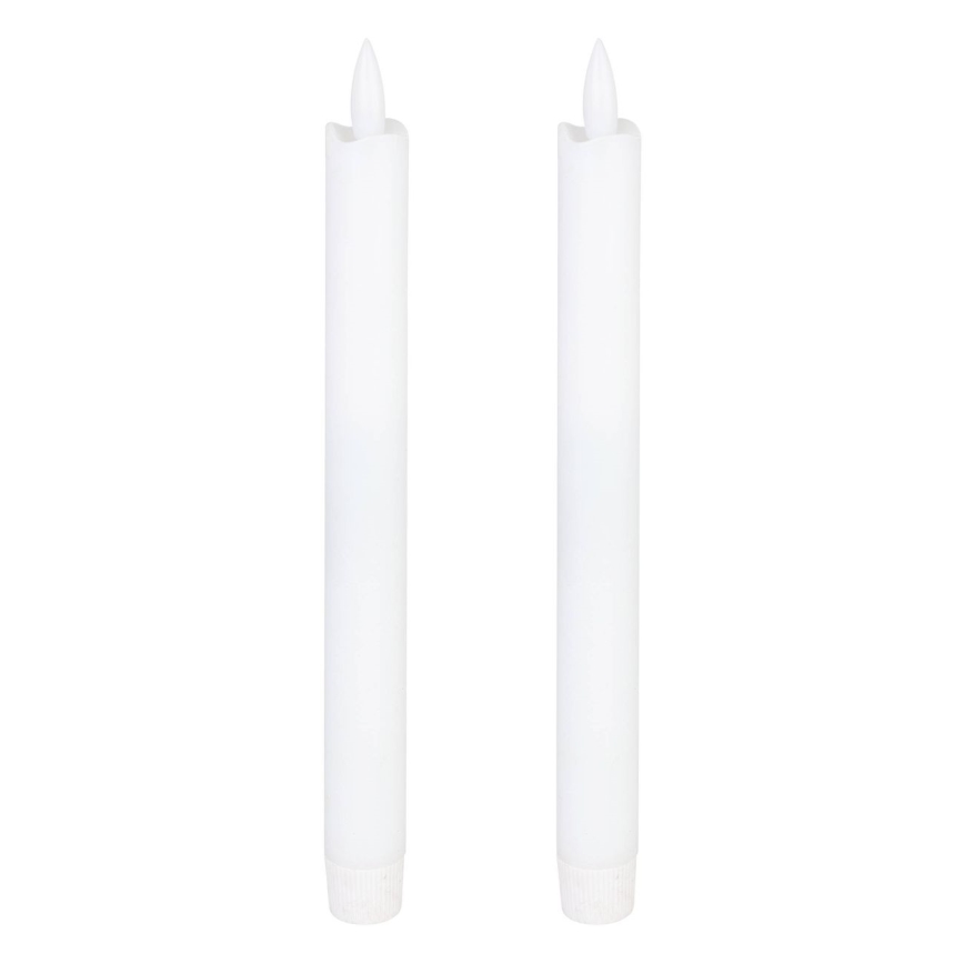 Eglo - SADA 2x LED Sviečka LED/1xAAA 24,5 cm biela