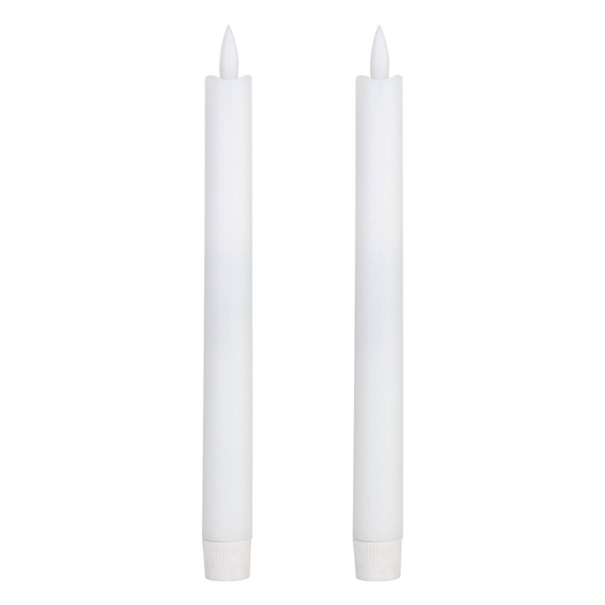 Eglo - SADA 2x LED Sviečka LED/1xAAA 24,5 cm biela