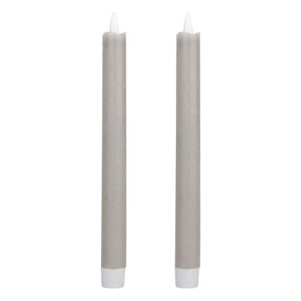 Eglo - SADA 2x LED Sviečka LED/1xAAA 24,5 cm šedá