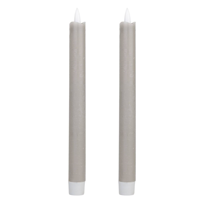 Eglo - SADA 2x LED Sviečka LED/1xAAA 24,5 cm šedá