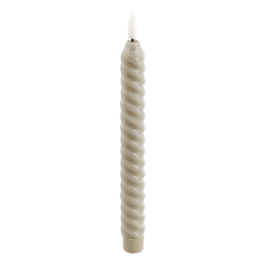 Eglo - SADA 2x LED Sviečka LED/1xAAA 24,5 cm béžová