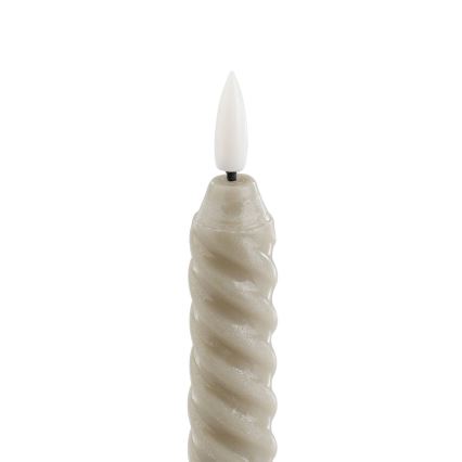 Eglo - SADA 2x LED Sviečka LED/1xAAA 24,5 cm béžová