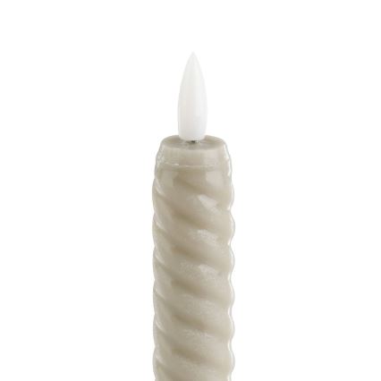 Eglo - SADA 2x LED Sviečka LED/1xAAA 15 cm béžová