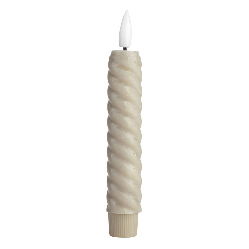 Eglo - SADA 2x LED Sviečka LED/1xAAA 15 cm béžová