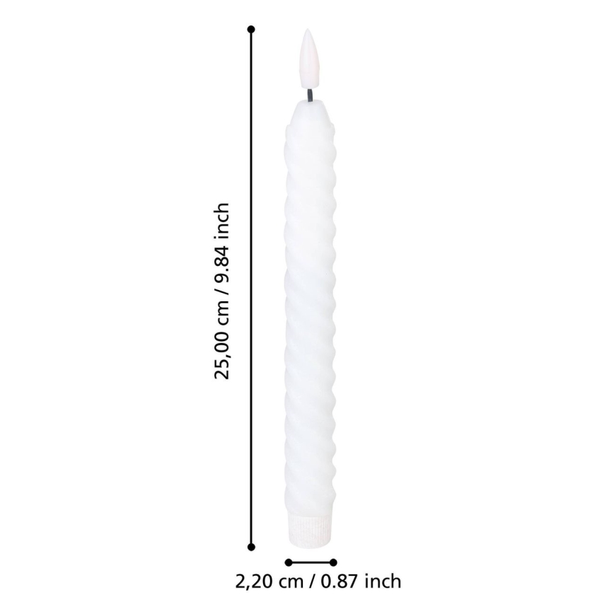 Eglo - SADA 2x LED Sviečka LED/1xAAA 25 cm biela