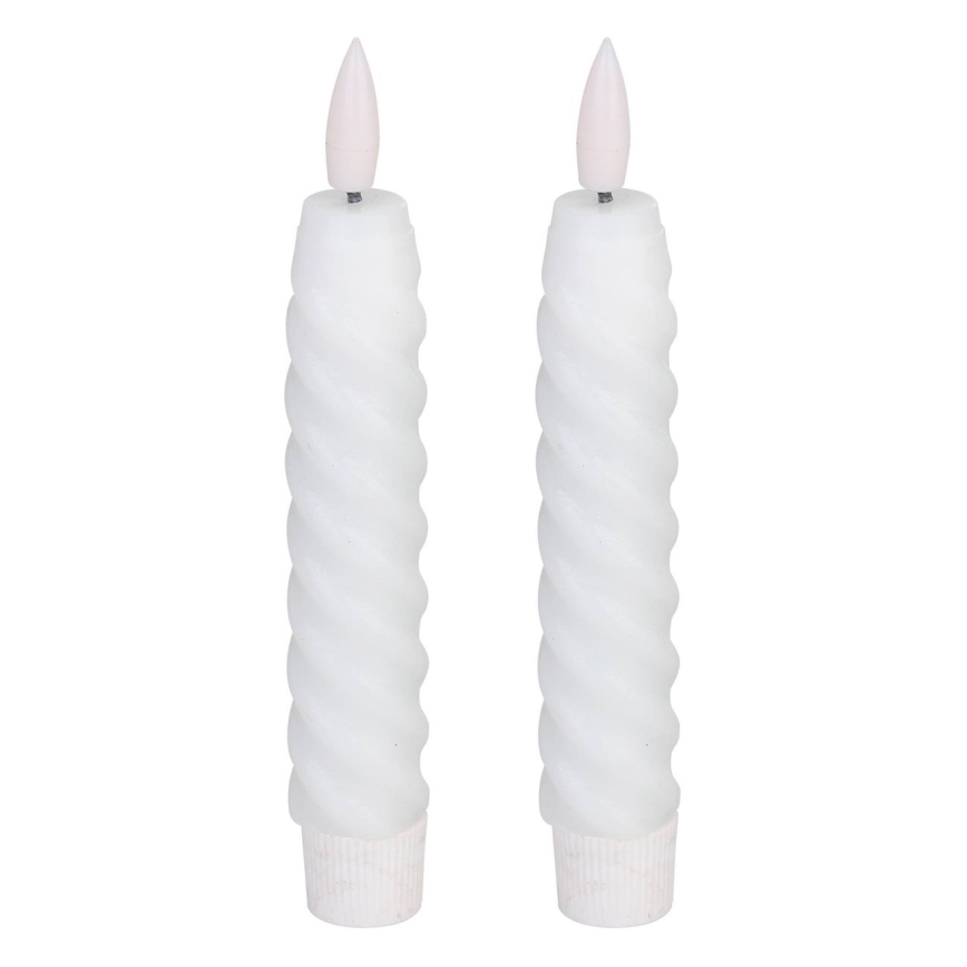 Eglo - SADA 2x LED Sviečka LED/1xAAA 15 cm biela