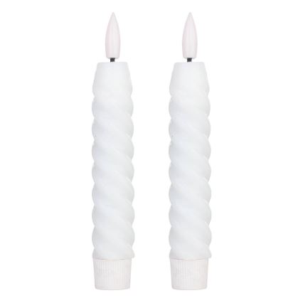 Eglo - SADA 2x LED Sviečka LED/1xAAA 15 cm biela