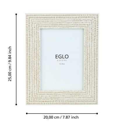 Eglo - Fotorámček 13x18 cm krémová